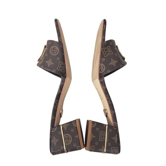 LAURA BIAGIOTTI SQUARE HEEL MULES - Picture 6 of 10